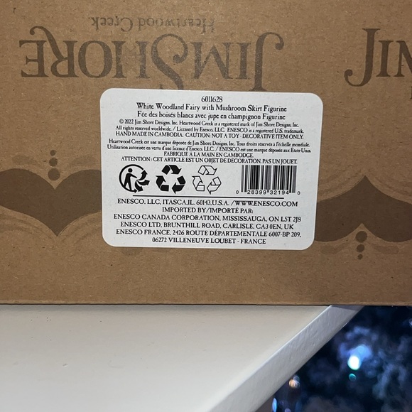 New SEALED Jim Shore Woodland Fairy Mushroom Skirt Figurine enesco - Picture 6 of 6